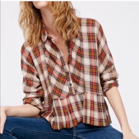 Plaid Peplum Flannel | Poshmark